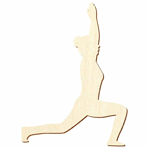 Yogaposition 'hoher Halbmond' aus Holz - Deko Basteln 5-50cm, Pack mit:1 Stück, Höhe:10cm hoch von Bütic GmbH