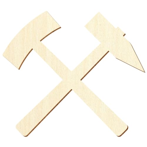 Schlägel & Eisen DIN21800 - Holz Zuschnitt 5-50cm, einzeln oder im Pack mit 10, 25, 50 und 100 Stück erhältlich. Zum Basteln und Bemalen., Pack mit:100 Stück, Breite:10cm breit von Bütic