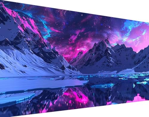 5D Diamond Painting Aurora Diamond Art Landschaft Diamant Painting Bilder, Diamond Painting Erwachsene Groß XXL 100x200cm Quadrat Diamond Painting Set für Wohnzimmer Schlafzimmer Wanddeko Geschenk 2-P von Bugufen