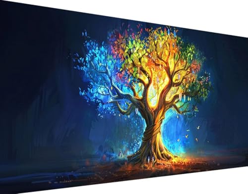 5D Diamond Painting Baum Diamond Art Schmetterling Diamant Painting Bilder, Diamond Painting Erwachsene Groß XXL 40x80cm Round Diamond Painting Set für Wohnzimmer Schlafzimmer Wanddeko Geschenk m-E von Bugufen