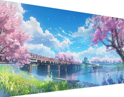 5D Diamond Painting Blume Diamond Art Baum Diamant Painting Bilder, Diamond Painting Erwachsene Groß XXL 100x200cm, Quadrat Diamond Painting Set für Wohnzimmer Schlafzimmer Wanddeko Geschenk x-B von Bugufen