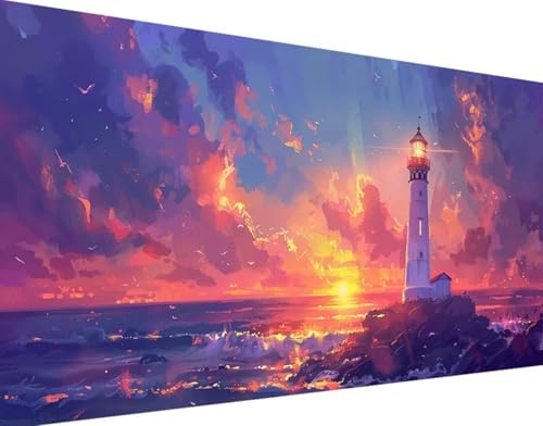 5D Diamond Painting Landschaft Diamond Art Herbst Diamant Painting Bilder, Diamond Painting Erwachsene Groß XXL 80x160cm Quadrat Diamond Painting Set für Wohnzimmer Schlafzimmer Wanddeko Geschenk 9-B von Bugufen