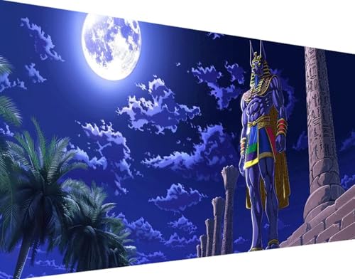 5D Diamond Painting Mond Diamond Art äGyptischer Pharao Diamant Painting Bilder, Diamond Painting Erwachsene Groß XXL 30x60cm Quadrat Diamond Painting Set für Wohnzimmer Schlafzimmer Wanddeko q-3 von Bugufen