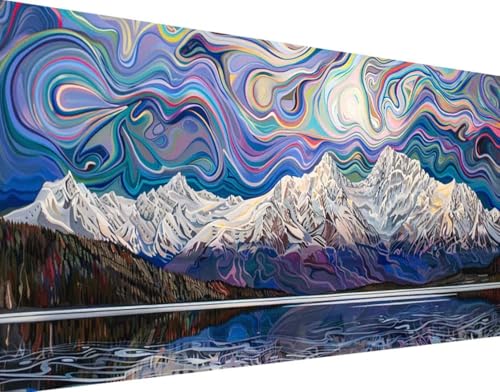 5D Diamond Painting Regenbogen Diamond Art Landschaft Diamant Painting Bilder, Diamond Painting Erwachsene Groß XXL 100x200cm Quadrat Diamond Painting Set für Wohnzimmer Schlafzimmer Wanddeko 1-N von Bugufen