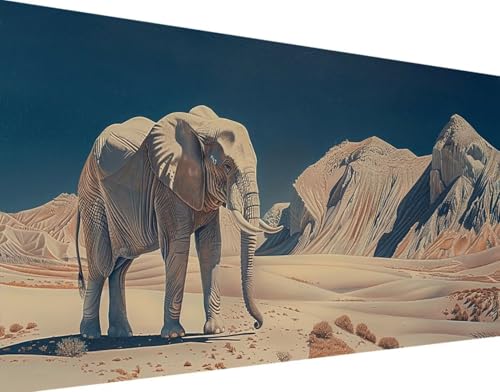 5D Diamond Painting Tier Diamond Art Elefant Diamant Painting Bilder, Diamond Painting Erwachsene Groß XXL 30x60cm, Quadrat Diamond Painting Set für Wohnzimmer Schlafzimmer Wanddeko Geschenk 6-X von Bugufen