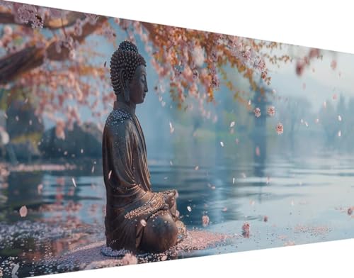 5D Diamond Painting Zen Diamond Art Baum Diamant Painting Bilder, Diamond Painting Erwachsene Groß XXL 30x60cm Quadrat Diamond Painting Bilder Set für Wohnzimmer Schlafzimmer Wanddeko Geschenk u-Z von Bugufen