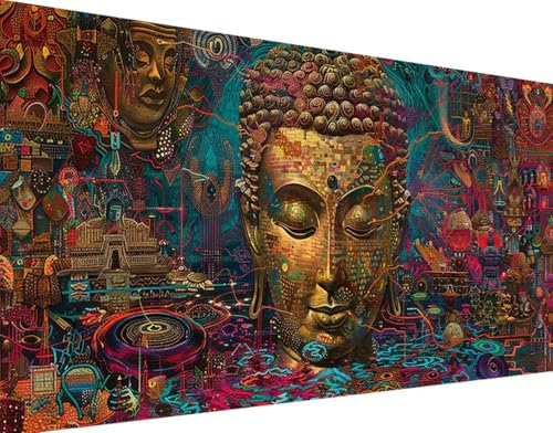 Abstrakt Diamond Painting Bilder, 5D Diamond Painting Zen Daiments Painting Erwachsene Groß XXL 60x120cm Quadrat Diamond Art Painting Kinder Stickerei Kreuzstich Set, Wand Zimmer Deko Aesthetic c-O von Bugufen