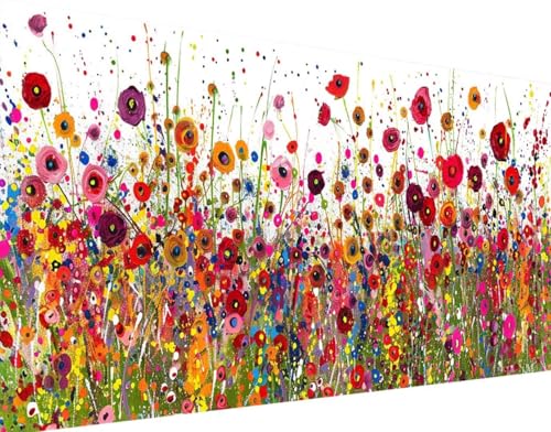 Blatt Diamond Painting Bilder, 5D Diamond Painting Blume Daiments Painting Erwachsene Groß XXL 100x200cm Quadrat Diamond Art Painting Kinder Stickerei Kreuzstich Set, Wand Zimmer Deko Aesthetic 6-7 von Bugufen