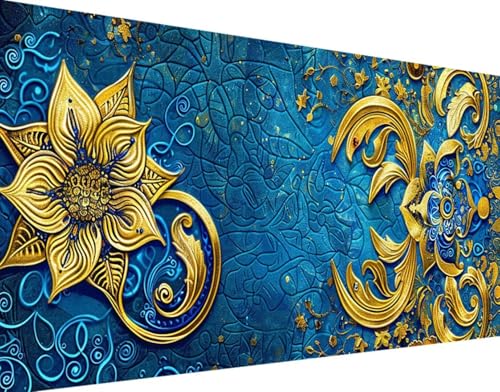 DIY 5D Diamond Painting Blatt Diamant Painting Bilder Set, Blume Diamond Painting Erwachsene Kinder DIY Quadrat Kristall Strass Cross Stickerei Basteln Painting Set, für Home Wand Décor 30x60cm p-6 von Bugufen