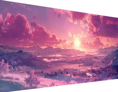 DIY 5D Diamond Painting Herbst Diamant Painting Bilder Set, Sonnenuntergang Diamond Painting Erwachsene Kinder DIY Quadrat Kristall Strass Cross Stickerei Basteln Set, Home Wand Décor 100x200cm 5-5 von Bugufen