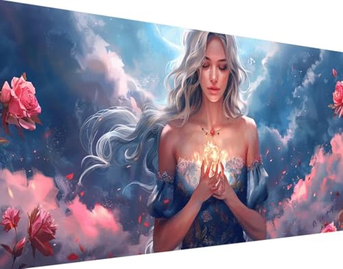 DIY 5D Diamond Painting Karikatur Diamant Painting Bilder Set, MäDchen Diamond Painting Erwachsene Kinder DIY Round Kristall Strass Cross Stickerei Basteln Painting Set, Home Wand Décor 30x60cm l-d von Bugufen