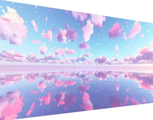 DIY 5D Diamond Painting Landschaft Diamant Painting Bilder Set, Wolke Diamond Painting Erwachsene Kinder DIY Round Kristall Strass Cross Stickerei Basteln Painting Set, Home Wand Décor 80x160cm j-b von Bugufen