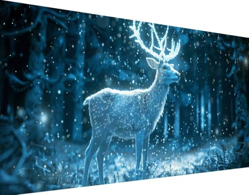 DIY 5D Diamond Painting Winter Diamant Painting Bilder Set, Tier Diamond Painting Erwachsene Kinder DIY Quadrat Kristall Strass Cross Stickerei Basteln Painting Set, für Home Wand Décor 30x60cm 8-6 von Bugufen