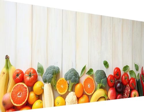 Obst Diamond Painting Bilder, 5D Diamond Painting GemüSe Daiments Painting Erwachsene Groß XXL 40x80cm Quadrat Diamond Art Painting Kinder Stickerei Kreuzstich Set, Wand Zimmer Deko Aesthetic m-0 von Bugufen