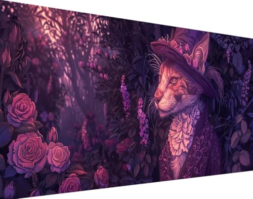 Tier Diamond Painting Bilder, 5D Diamond Painting Blume Daiments Painting Erwachsene Groß XXL 30x60cm Quadrat Diamond Art Painting Kinder Stickerei Kreuzstich Set, Wand Zimmer Deko Aesthetic 7-Q von Bugufen