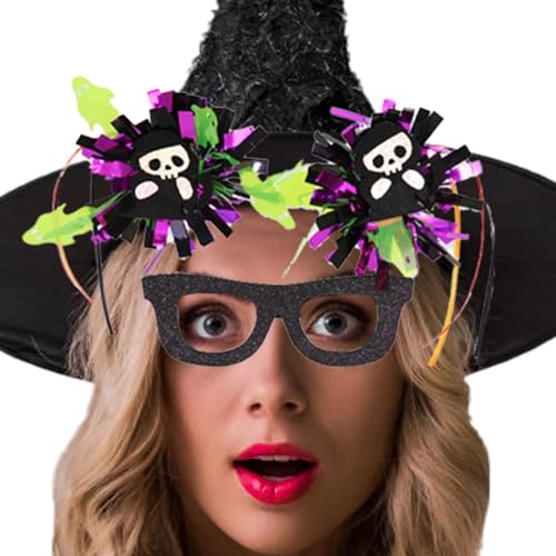 Buhjnmik Halloween-Brille – lustige Brille – Verkleidungsbrillen, Halloween-Fotoautomaten-Requisiten, gruselige Maskerade-Brillen von Buhjnmik