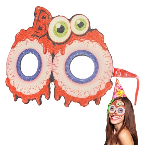 Buhjnmik Halloween-Partybrille für Kinder,Halloween-Kostüm-Partybrille | Lustige Design-Brillen, Foto-Requisiten, Zubehör | Partyzubehör, Kostümzubehör, Halloween-Cosplay-Zubehör, Mitbringsel, Gläser von Buhjnmik