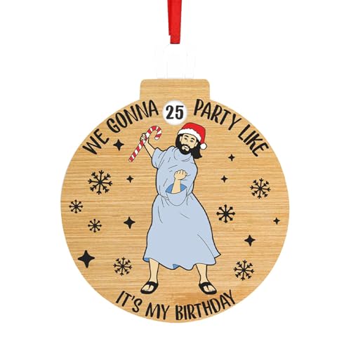 Buhjnmik Weihnachtsornament-Adventskalender, Weihnachts-Countdown-Kalender,Schreibtischdekoration aus Holz, Weihnachtsbaumbehang, Dekoration - Rustikales Schild mit Aufschrift „Merry Christmas“, von Buhjnmik