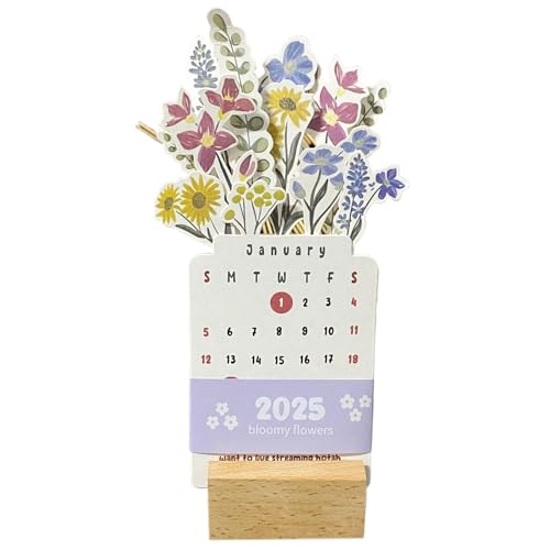 Kalender mit Notizblock-Abschnitt, Terminkalender mit Notizen, Terminplaner mit Notizen, platzsparend, weit verbreitet, 19,7 x 9,3 x 3 cm, für Zuhause, Büros von Buhygn