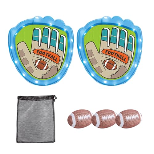 Buhyujkm Sticky Ball Catch Game, Baseball Throwing Game Kit, Baseball Training Toy, Outdoor Catch Game, Outdoor Carnival Sticky Ball Catch Game with Adjustable Straps for Kids and Adults von Buhyujkm