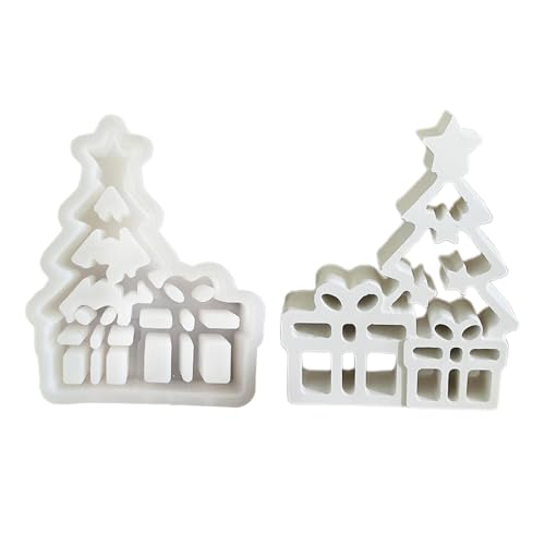 Christmas Tree Soap Molds, Silicone Soap Making Mold Hollow Christmas Tree Design, Non-stick Resin Casting Molds for Making Candlestick, Resin Crafts, Soap Making Kit von Buhyujkm