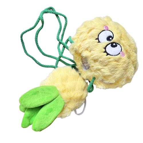 Plüschtier Kleidung, Baumwollpuppenkleidung, Puppenkostüm, Gefüllte Puppen Outfit, Entzückende Ananas Plüsch Outfit für 20cm Stoffpuppen, Pretend Play Kostüm für Schlafzimmer , Gelbe von Buhyujkm