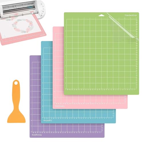 Stoff-Schneidematte, rutschfestes Bastelbrett, Präzisions-Scrapbooking-Pad, 30,5 x 30,5 cm, Klebeschutz für Patchwork, Handwerk, PVC von Buhyujkm