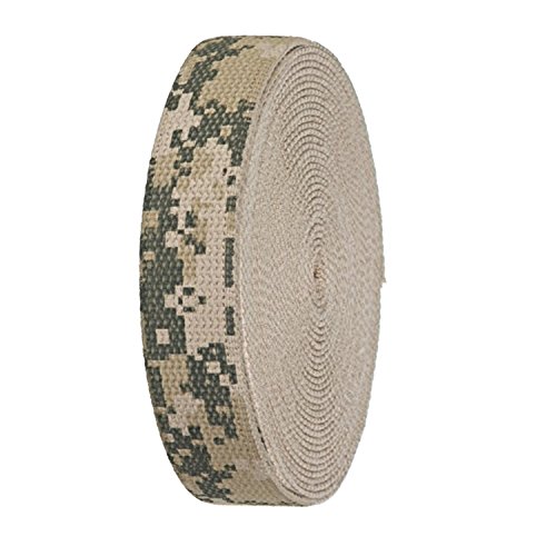 Digital Camo Bedrucktes schweres Segeltuch Gurtband Rolle 3,2 cm Breite haltbarer Gurt für Gürtel, Taschen, Handwerk von Build A Belt