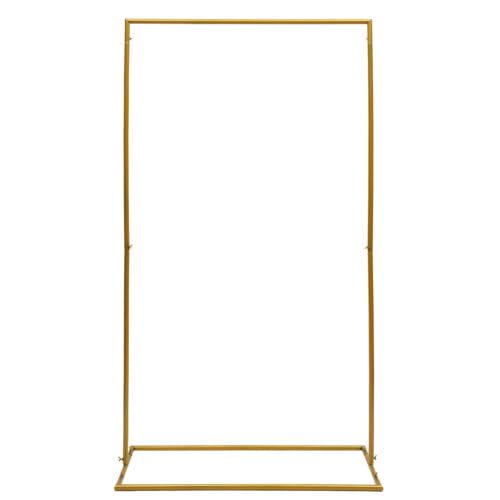 Gold Hochzeitsfeier, 110x200x44 cm Hintergrund Balloon Dekoration Rectangle Arch Backdrop Stand DIY Quadrat Bogengestell Metall Platz Hochzeitsfeier Hintergrund Dekoration Hochzeitsbogen Dekorative, f von Bukeey