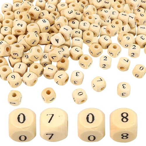 100 Stück/Lot 10 mm natürliche Holz-Alphabet-Perlen A-Z Buchstaben für Armbänder, Abstandhalter, glatter Schmuck, DIY von BuleVina