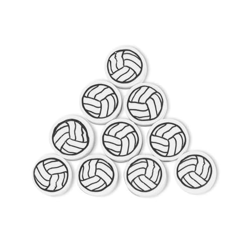 Volleyball-Perlen aus Polymerton, handgefertigt, weiche Abstandshalter für selbstgemachte Halsketten, Armbänder, Schmuck, Ohrringe, Haarspangen, 100 Stück von BuleVina