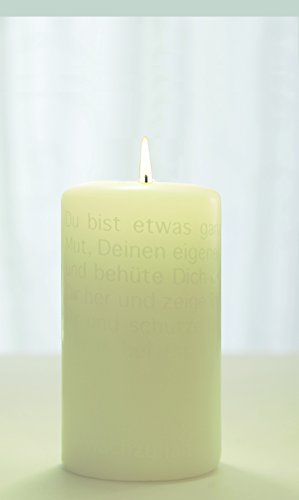 Wortlichtkerze Sinntexte LEUCHTENDE Gedanken ZUR FIRMUNG Bulla Design von Bulla Design Wortlicht