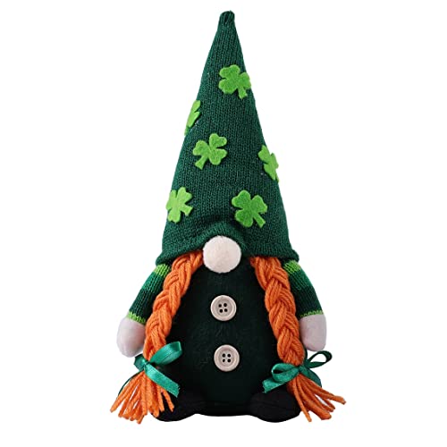 Bumdenuu St. Patrick's Day ohne Gesicht, grüner Hut aus Plüsch, Irische Puppe, Partydekoration, St. Patrick's Day, Geschenke für Kinder, B von Bumdenuu