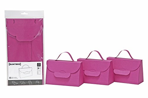 Buntbox 171-11 - Handbag Set 3-teilig, Größe M, Magenta von Buntbox