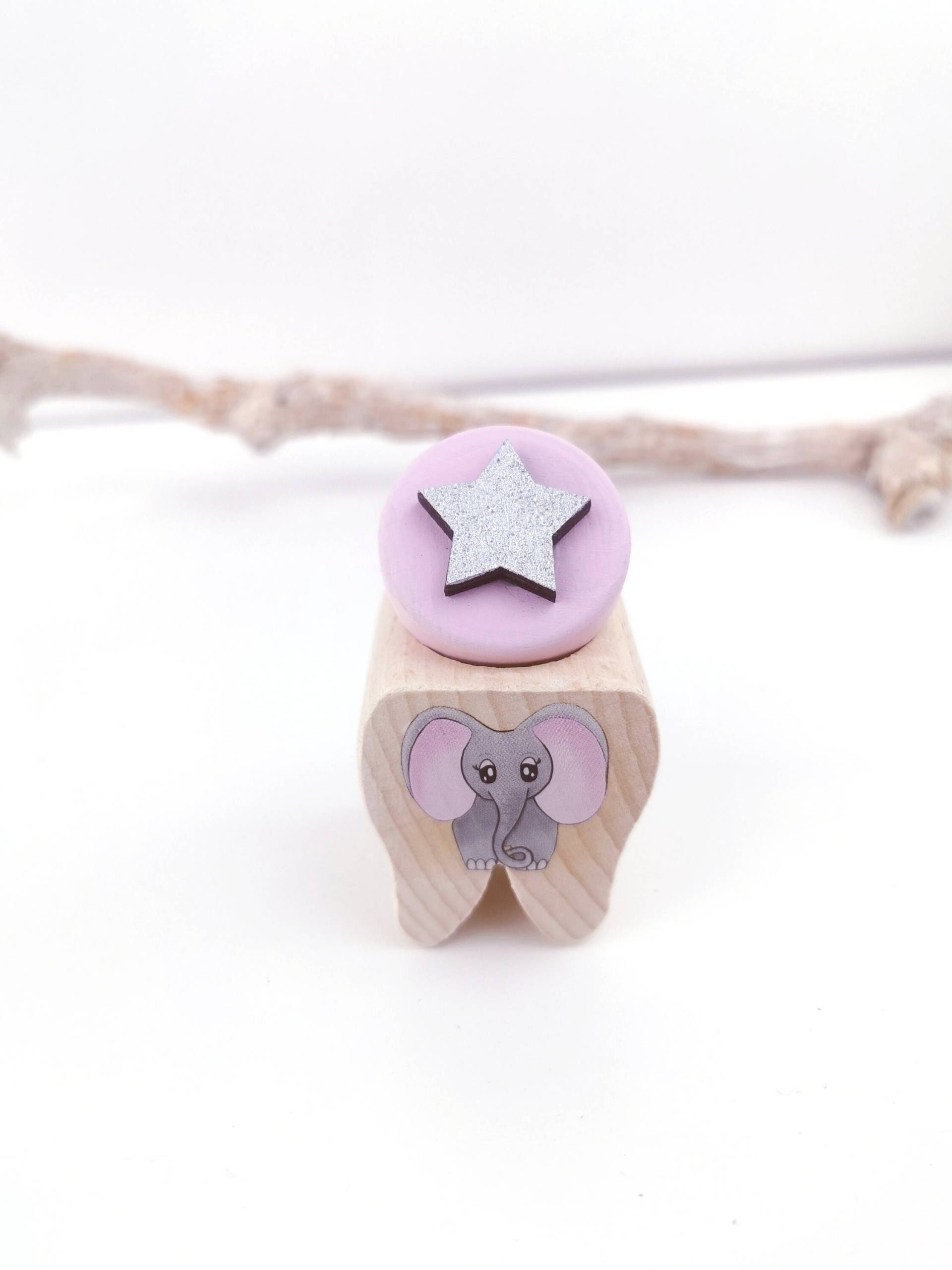 Personalisierte Zahndose, Zahndose Elefant, Rosa, Mädchen, Mit Name, Zahnfee Geschenk, Zahbbox, Holz von BuntesBienchen