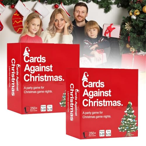 Buobiy Cards Against Christmas, A Party Cards Game for Christmas Game Night, Christmas Friendly Fehd Game, Christmas Card Game, The Funny Party Game, Family Games,Party Cards Game (1) von Buobiy