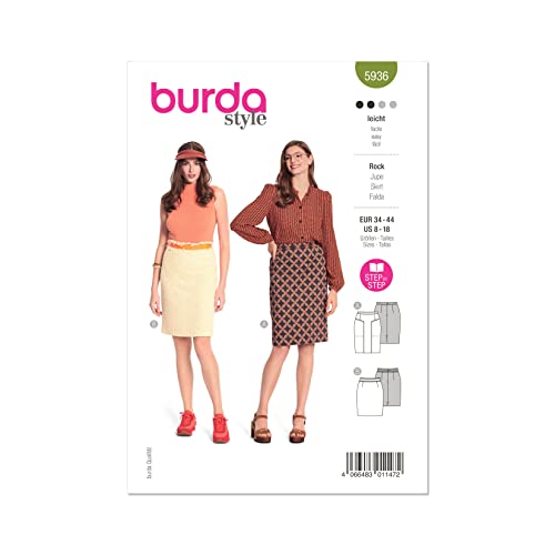 Burda Papier-Schnittmuster 5936 Röcke 34-44 von Burda