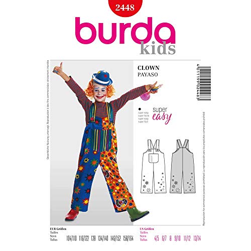 Burda Schnittmuster 2448 Kinder-Faschingskost?m Gr. 104-164 von Burda