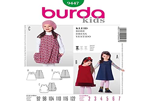 Burda Schnittmuster Tr?gerkleid ? gro?e Schleifen Gr. 92-122 von burdastyle