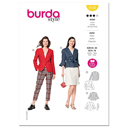 Burda Style Jacken-Nähmuster-Set, mehrfarbig von Burda