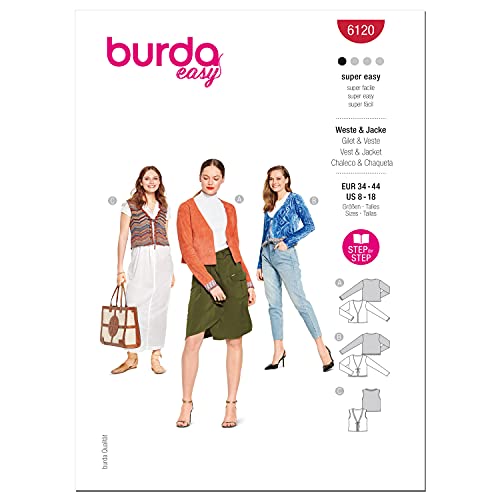 Burda Style Jacken-Nähmuster-Set, mehrfarbig von Burda
