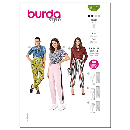 Burda Style Schnittmuster-Set, für Röcke/Hosen, mehrfarbig von Burda