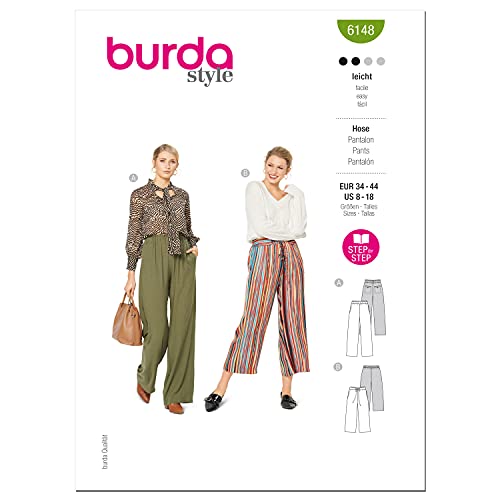 Burda Style Schnittmuster-Set, für Röcke/Hosen, mehrfarbig von Burda