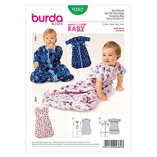 burdastyle Burda B9382 Schnittmuster für Schlafsäcke, Papier, weiß, 19 x 13 x 1 cm von burdastyle