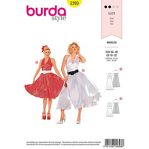 burda Schnitt 2393 "Marilyn-Kleid" burda Schnitt 2393 "Marilyn-Kleid" von Burda