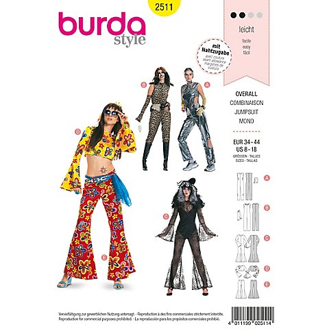 burda Schnitt 2511 "Overall" von Burda