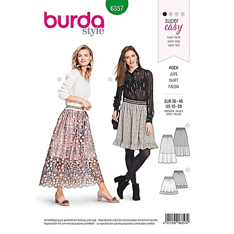 burda Schnitt 6357 "Rock cuff me" von Burda