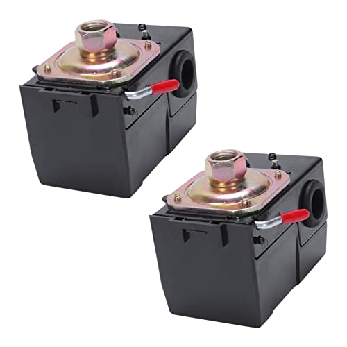 Bureau 2 Stücke Luft Kompressor Schalter Universeller Druckschalter 95-125 Psi für Luft Kompressor Pumpe Ventil von Bureau