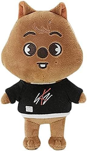 Bursker 20 cm Kpop Stray Kids Puppe aus Plüsch, Skzoo Cartoon Plüsch mit Neuer Kleidung, SKZ Zeichnung für Fans (Han Quokka) von Bursker