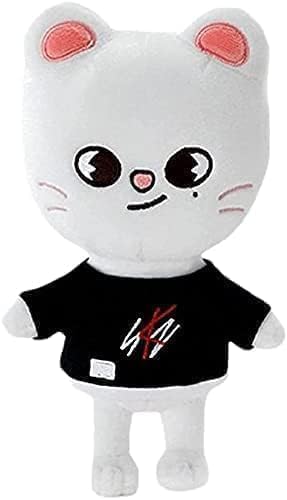 Bursker 20 cm Kpop Stray Kids Puppe aus Plüsch, Skzoo Cartoon Plüsch mit Neuer Kleidung, SKZ Zeichnung für Fans (Jiniret) von Bursker